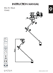 Bruksanvisning Qazqa 95083 Blitz I Lampa