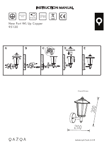 Instrukcja Qazqa 95120 New Port Up Lampa