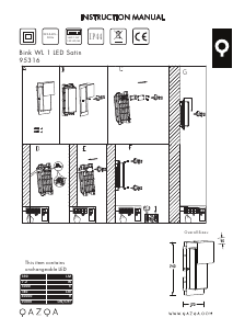 Bedienungsanleitung Qazqa 95136 Bink 1 Leuchte