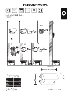 Bruksanvisning Qazqa 95137 Bink 2 Lampe