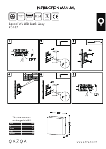 Bedienungsanleitung Qazqa 95187 Squad Leuchte