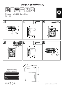 Bedienungsanleitung Qazqa 95188 Numbers Leuchte