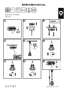 Instrukcja Qazqa 95197 Moreno Lampa