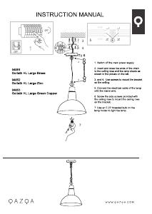 Instrukcja Qazqa 95573 Goliath large Lampa