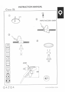 Instrukcja Qazqa 95608 Cisco Lampa