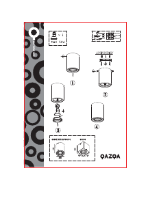 Manual de uso Qazqa 95616 Rondoo 1 Up Lámpara