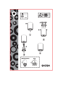 Bruksanvisning Qazqa 95616 Rondoo 1 Up Lampa