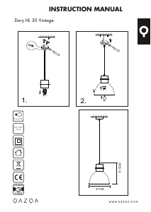 Bruksanvisning Qazqa 95630 Dory Lampa