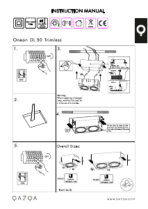 Manual de uso Qazqa 95761 Oneon 2 Lámpara