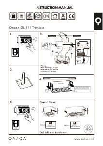 Bruksanvisning Qazqa 95762 1 Lampe