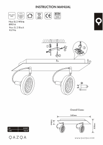 Manual de uso Qazqa 95796 Nox Lámpara