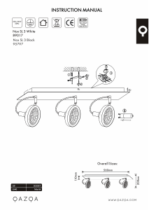 Bruksanvisning Qazqa 95797 Nox Lampe