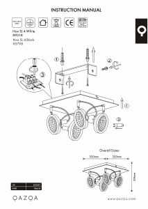 Bruksanvisning Qazqa 95798 Nox Lampe