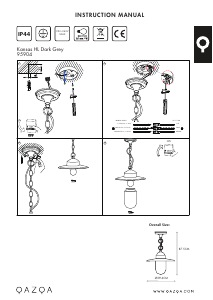 Manual de uso Qazqa 95904 Kansas grafiet Lámpara