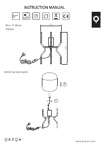 Instrukcja Qazqa 96004 Bliss Lampa