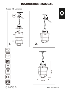 Instrukcja Qazqa 96056 Cabin Lampa