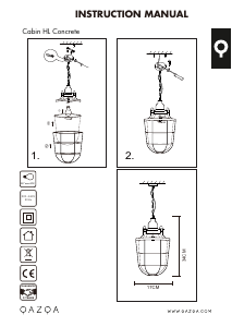 Bruksanvisning Qazqa 96056 Cabin Lampe