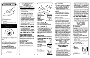 Mode d’emploi Proctor Silex 17291Y Fer à repasser
