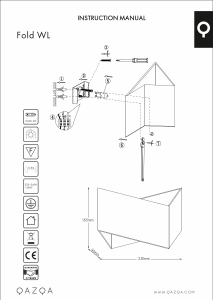 Bedienungsanleitung Qazqa 96148 Fold Leuchte