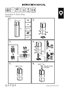 Manuale Qazqa 96205 Zaandam Lampada