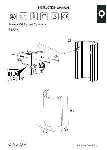 Manuale Qazqa 96579 Meaux Lampada