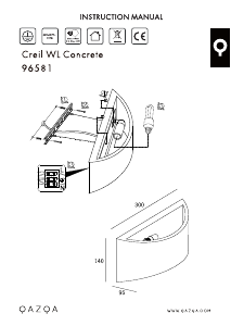 Instrukcja Qazqa 96581 Creil Lampa