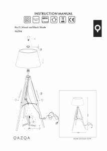 Instrukcja Qazqa 96594 Rio Lampa