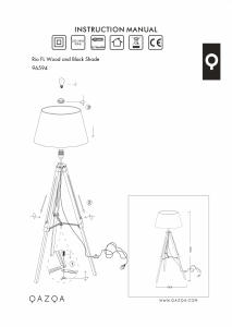 Manual de uso Qazqa 96594 Rio Lámpara