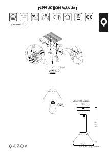 Bedienungsanleitung Qazqa 96604 Speaker Leuchte