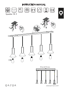 Bruksanvisning Qazqa 96608 Speaker Lampe