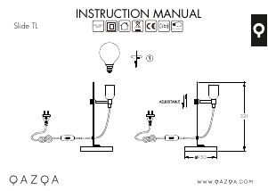 Bruksanvisning Qazqa 96622 Slide Lampe