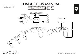 Instrukcja Qazqa 96628 Fortress Lampa