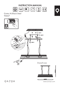 Bruksanvisning Qazqa 96667 Gutter Lampe