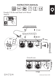 Instrukcja Qazqa 96670 Emado Lampa