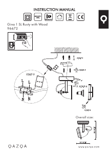 Instrukcja Qazqa 96672 Gina Lampa