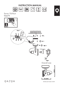 Bruksanvisning Qazqa 96679 Sorra Lampe