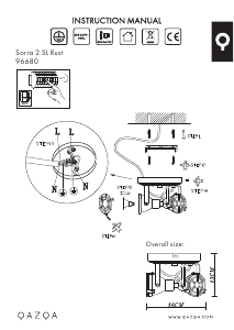 Bruksanvisning Qazqa 96680 Sorra Lampa