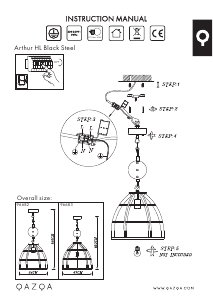 Manuale Qazqa 96683 Arthur Lampada