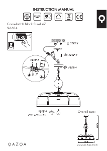 Instrukcja Qazqa 96684 Camelot Lampa