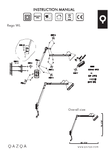 Manual de uso Qazqa 96685 Rego Lámpara