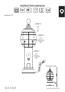 Instrukcja Qazqa 96688 Lentera Lampa