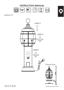 Bedienungsanleitung Qazqa 96688 Lentera Leuchte