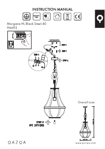 Bruksanvisning Qazqa 96692 Morgana Lampa