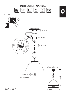Instrukcja Qazqa 96693 Bax Lampa