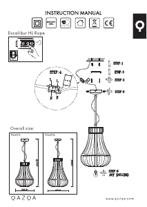 Instrukcja Qazqa 96695 Excalibur Lampa