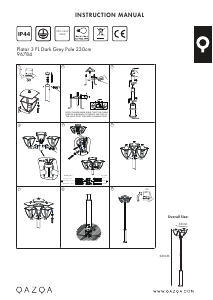Instrukcja Qazqa 96784 Platar Lampa
