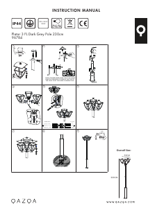 Bruksanvisning Qazqa 96784 Platar Lampe