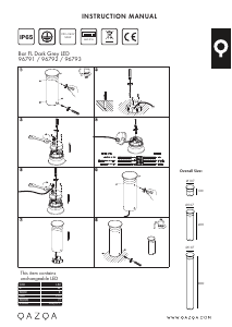 Manual de uso Qazqa 96793 Bar Lámpara