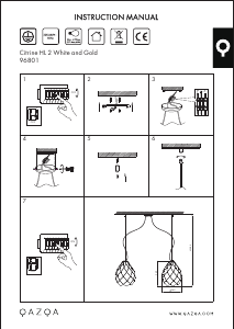 Instrukcja Qazqa 96801 Citrine Lampa