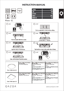 Manual de uso Qazqa 96807 Plater Lámpara